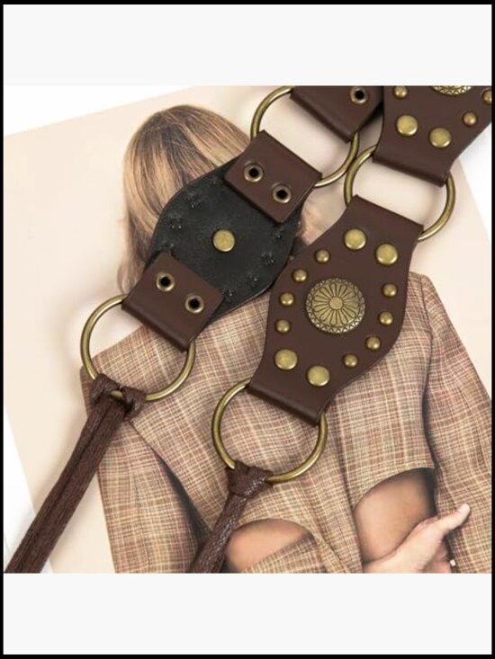 Handwoven Wax Rope Bohemian Sash Belt with Tassel main image 4